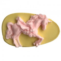 Unicorn Şeklinde Silikon Pasta ve Seker Hamuru Kalibi 7x5x1,5 cm