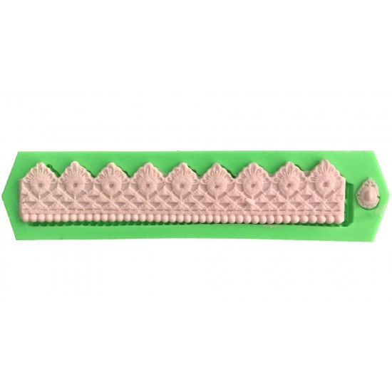 Büyük Taç Süsleme Dekoratif Kenar Silikon Pasta-Kokulu-Taş Ve Sabun Kalıbı