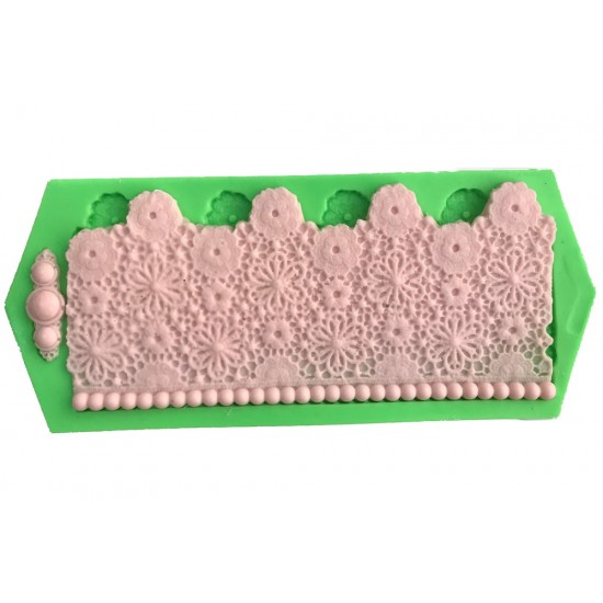 Dantel Taç Dekoratif Kenar Silikon Pasta-Kokulu-Taş Ve Sabun Kalıbı