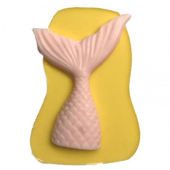 Deniz Kızı Kuyruğu ( Balık ) Dekoratif Kenar Silikon Pasta-Kokulu-Taş Ve Sabun Kalıbı