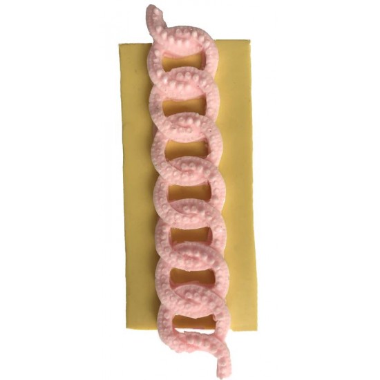 Halka Zincir Figürlü Silikon Pasta-Kokulu-Taş Ve Sabun Kalıbı