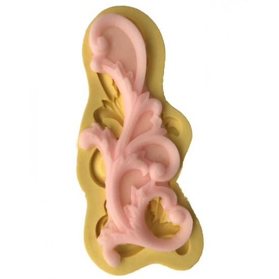 Oyma Desenli Dekoratif Kenar Silikon Pasta-Kokulu-Taş Ve Sabun Kalıbı