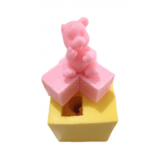 Ayıcıklı I Love You Silikon Mum Kokulu Taş Ve Sabun Kalıbı 7x4x8 Cm Ayıcıklı I Love You Silikon Mum Kokulu Taş Ve Sabun Kalıbı 7x4x8 Cm