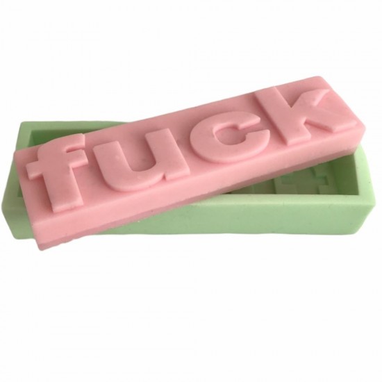 Fuck (Kahretsin) Silikon Mum Kalıbı 15x4x2.5 Cm