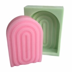New Frekans Kapı Silikon Mum Kalıbı 8,5x5,5x2 Cm