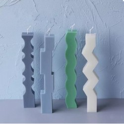 Zigzag Çubuk Silikon Mum Kalıbı 23x3x2.5 Cm