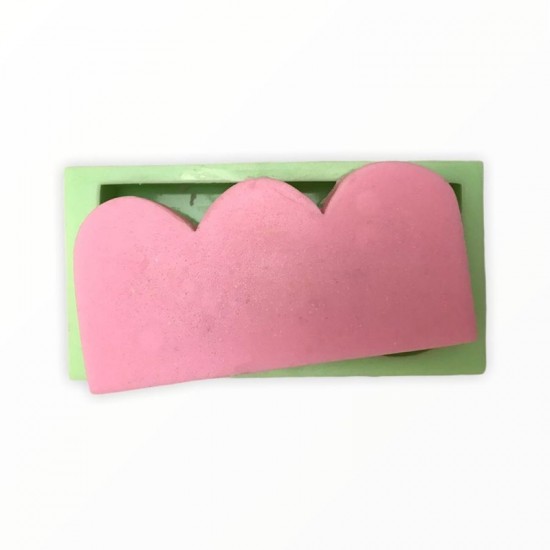 Üçlü Bahçe Çiti Silikon Mum Kalıbı