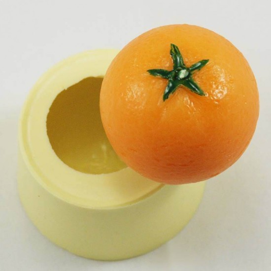 Portakal Şeklinde Şeker Hamuru, Mum, Kokulu Taş Ve Sabun Kalıbı