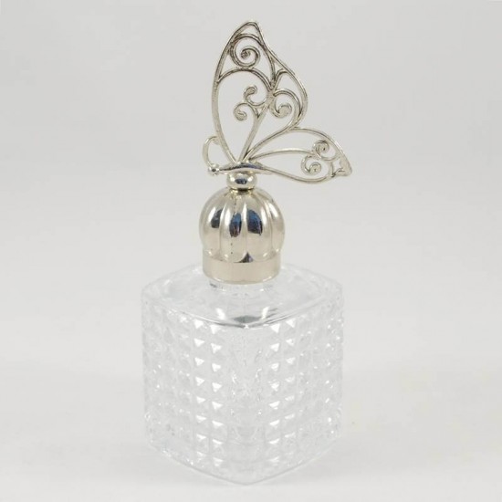 Kare Kesme Cam Kolonya Ve Oda Kokusu Şişesi 100 cc